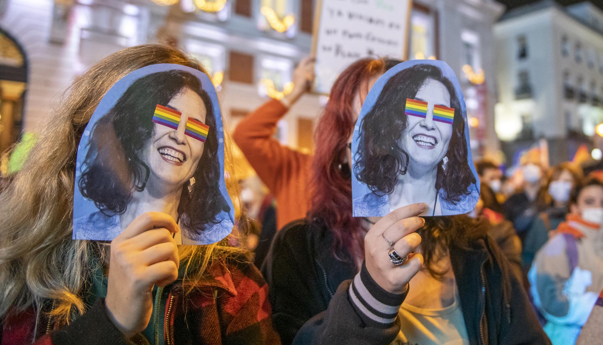 Manifestación sobre derogación leyes LGTBI en Madrid 1
